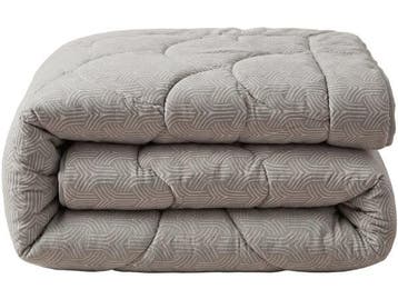 Veiling - Special Flanel Dekbed - Taupe & Grijs 140x200cm, Huis en Inrichting, Slaapkamer | Beddengoed, Nieuw