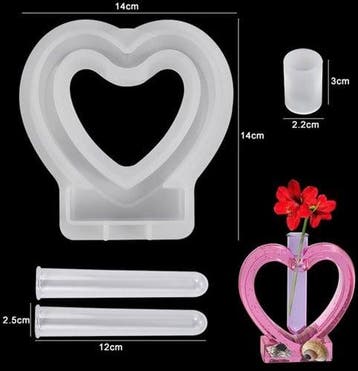 Siliconenmal hart met reageerbuisjes epoxy resin 16 cm per, Hobby & Loisirs créatifs, Bricolage