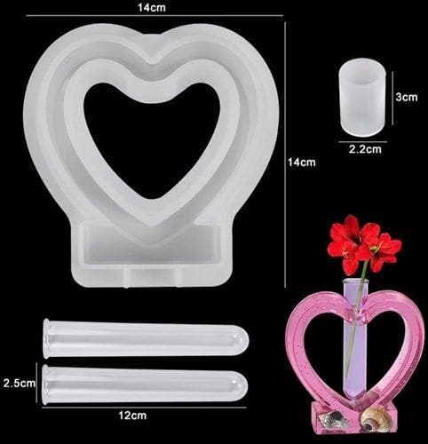 Siliconenmal hart met reageerbuisjes epoxy resin 16 cm per, Hobby & Loisirs créatifs, Bricolage