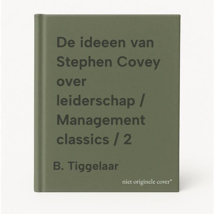 De ideeen van Stephen Covey over leiderschap / Management, Livres, Livres Autre, Envoi