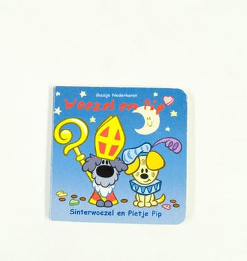 Sinterwoezel en Pietje Pip / Woezel en Pip kartonnen boekjes, Boeken, Verzenden, Gelezen, Guusje Nederhorst