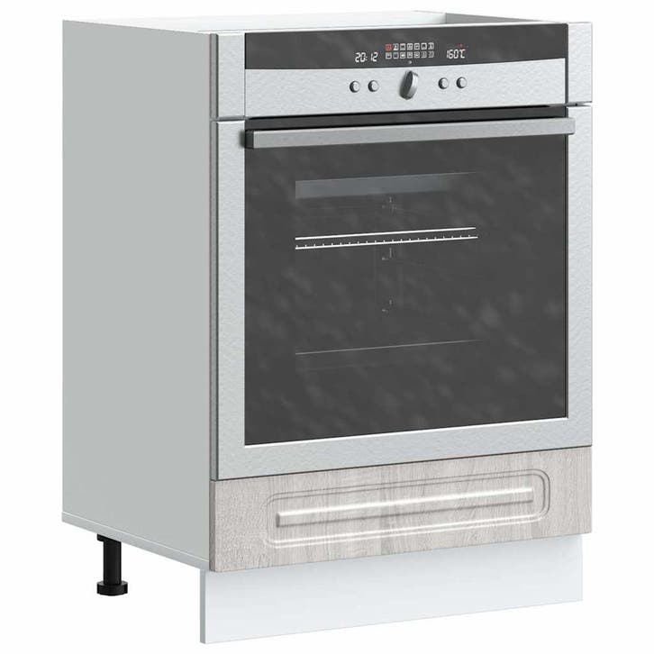 vidaXL Ovenkast Kalmar bewerkt hout grijs sonoma eiken, Maison & Meubles, Armoires | Autre, Envoi
