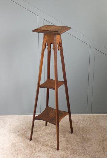 Plantentafel - Franse Bijzettafel (111 cm) - Eikenhout - 3
