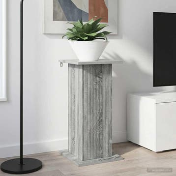 vidaXL Plantenstand Grijs sonoma 30,5 x 30 x 60,5 cm Bewerkt, Verzenden