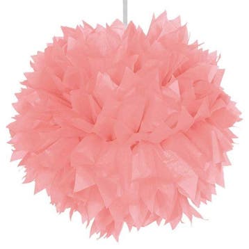 Pompon Roze 30cm, Verzenden, Nieuw