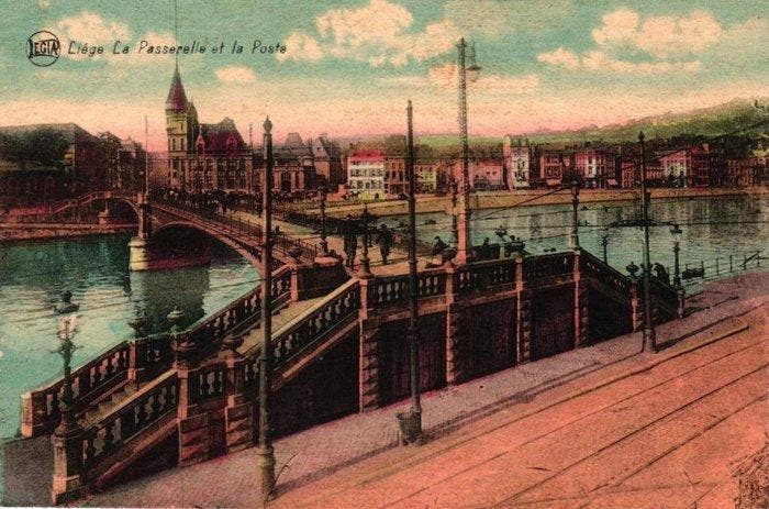 België - Stad en Landschap - Stad Luik - uit oud album met, Collections, Cartes postales | Étranger