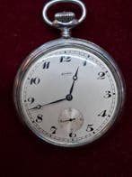 Zakhorloge Haviro- fraai achterdeksel met trein - 1900-1949, Handtassen en Accessoires, Horloges | Heren, Nieuw