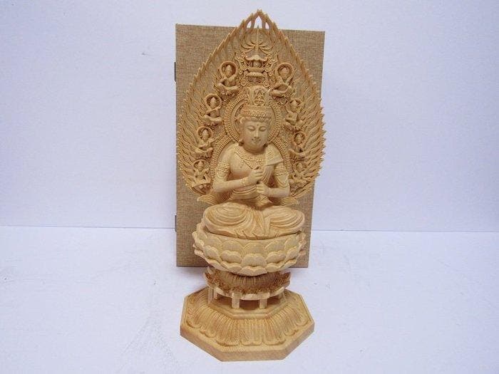 Altaar - Hout - 1970-1980 - Houten Boeddha-beeld, Zee, Antiek en Kunst, Antiek | Overige Antiek