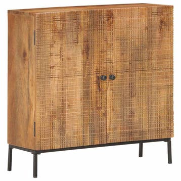 vidaXL Dressoir 75x30x75 cm massief mangohout, Maison & Meubles, Verzenden