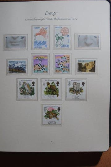 Europa CEPT - Collection de timbres-poste neufs dans un, Gestempeld