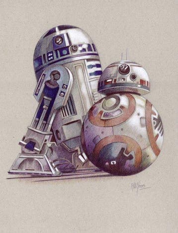 miguel ángel alfaro rey - Star Wars - Litografía Set of 5 -