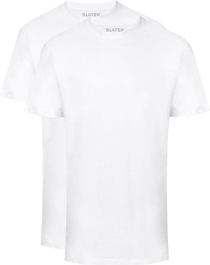 Slater 2-pack American T-shirt Wit maat Maat 52/54 (L) Heren, Vêtements | Hommes, T-shirts, Envoi