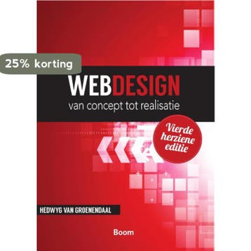 Webdesign van concept tot realisatie - Vierde herziene, Verzenden, Zo goed als nieuw, Hedwyg van Groenendaal