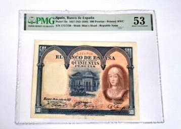 Spanje. - 3 slabbed banknotes - Various Dates - Pick58, 73a,