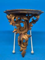 Barock-Stil – Wandkonsole – Goldfarbenes Stuck-Regal mit, Nieuw