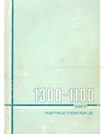 1970 AUSTIN-MORRIS 1100 | 1300 MK II INSTRUCTIEBOEKJE