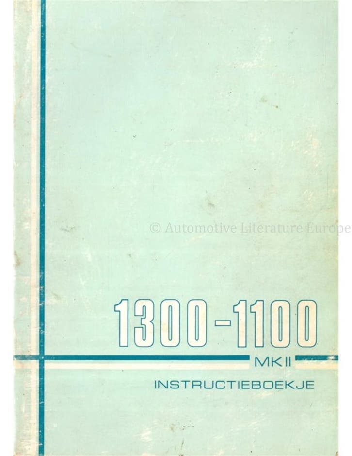 1970 AUSTIN-MORRIS 1100 | 1300 MK II INSTRUCTIEBOEKJE, Autos : Divers, Modes d'emploi & Notices d'utilisation