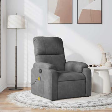 Massagestoel microvezel | Tweede kansje | OP = OP, Eenpersoons, Verzenden, 75 tot 100 cm, Zo goed als nieuw