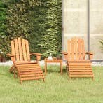 vidaXL 3-delige Loungeset Adirondack massief acaciahout, Verzenden, Nieuw, Loungeset