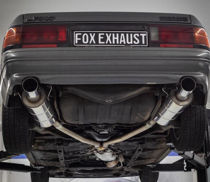 FOX Mazda RX7 - FC einddemper rechts/links - 1x100 Type 10 r, Auto-onderdelen, Uitlaatsystemen, Nieuw, Verzenden