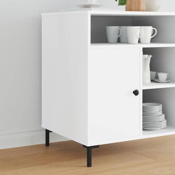 vidaXL Staande voeten 12 st Zwart 57 x 57 x 100 mm IJzer, Verzenden, Nieuw