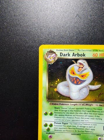 Pokémon - 6 Card - Dark Arbok Holo - Dark Vaporeon - Dark, Nieuw
