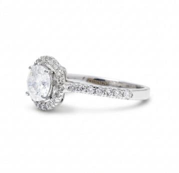 Bague de fiançailles - 14 carats Or blanc - 1.43ct. tw.