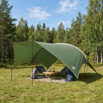 vidaXL Campingzeil waterbestendig Groen 690 x 580 x 255 cm, Verzenden, Nieuw