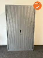 Roldeurkast Aspa  - Zilvergrijs - 195x120x47cm - Zilvergrijs, Werkplek, Ophalen of Verzenden, Gebruikt, Kast