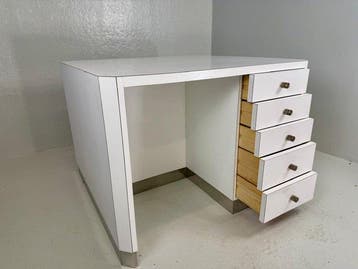 Ico Parisi - Bureau - Roestvrij staal, Formica