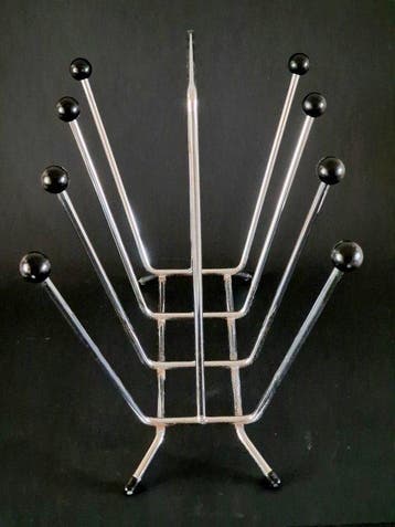 Sputnik - Space-age - Tijdschriftenhouder - Verchroomd,