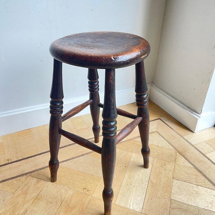 Tabouret - Frêne, Orme - Publicité, Antiquités & Art, Curiosités & Brocante
