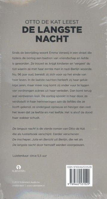 De langste nacht 9789462531529 Otto de Kat, Verzenden, Gelezen, Otto de Kat