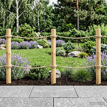 vidaXL Schuttingpalen 15 st Bruin 60 cm Massief grenenhout, Tuin en Terras, Palen, Balken en Planken, Verzenden, Nieuw