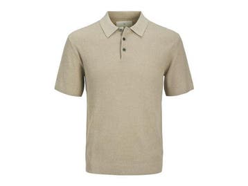 Veiling - Jack &amp; Jones Cooper Knit Polo Greige - M, Vêtements | Hommes, T-shirts