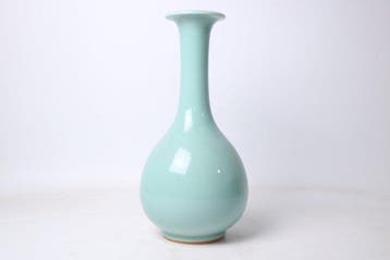 Vaas - Steengoed - Japan - Celadon-glazuur - Kiyomizu-yaki,