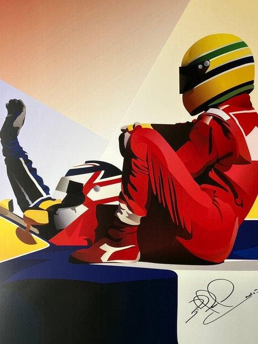 Williams - Nigel Mansell, Ayrton Senna - 1991 - Print, Verzamelen, Automerken, Motoren en Formule 1