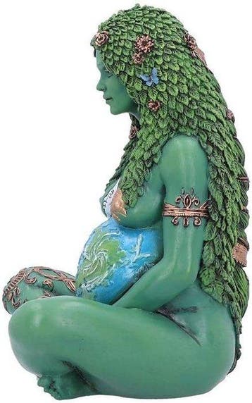 Beeldje - Dea Madre con il pianeta Terra - Hars