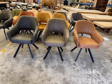 Emilie armstoel, met returnfunctie(nieuw, A-keuze), Huis en Inrichting, Stoelen, Nieuw, Stof