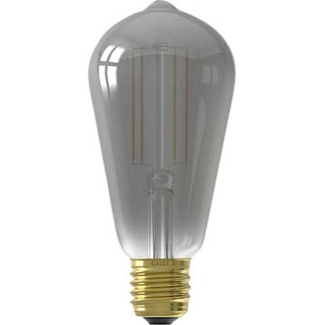 Calex Smart LED Lamp Edison Titanium E27 7W 400lm, Verzenden