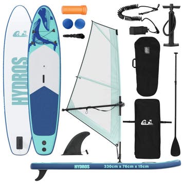 vidaXL Opblaasbare SUP Board met Zeil HYDROS 330 x 76 x 15, Verzenden, Nieuw