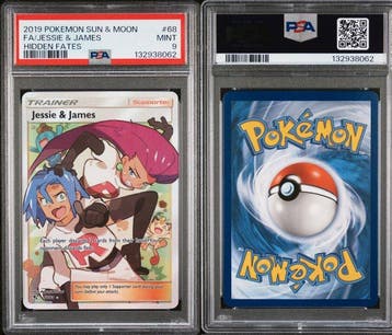 Pokémon - 1 Graded card - Jessie & James #68 Full art - PSA, Nieuw