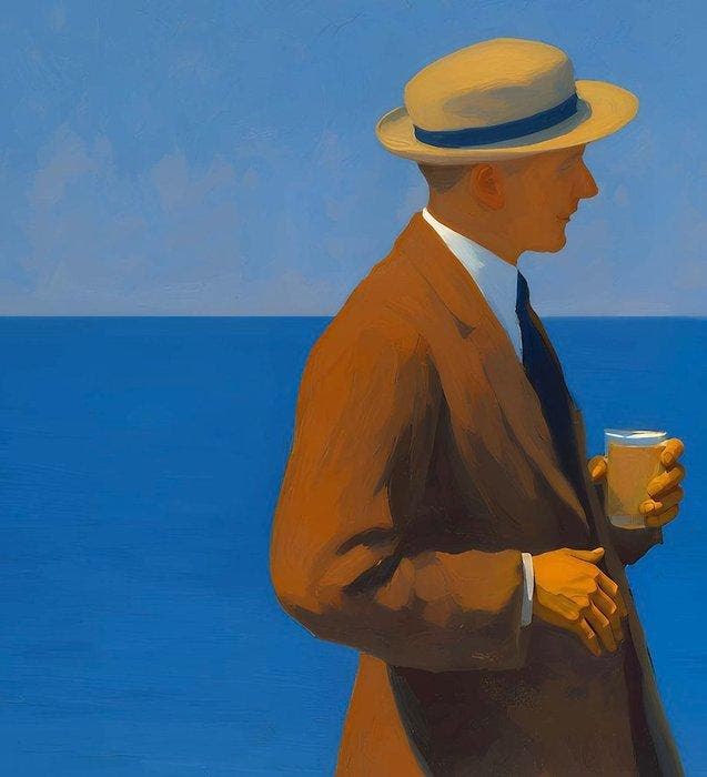 Le Yack - Ice Cream on the Shore - Hand signed, Antiek en Kunst, Kunst | Designobjecten