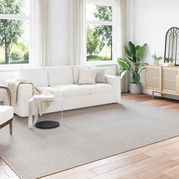 vidaXL Binnen kleed LUGO Crèmekleurig 340 x 240 cm Polyester, Verzenden, Nieuw