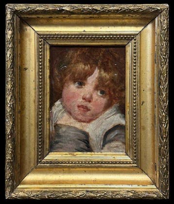 École Française (XIX-XX) - Portrait de Jeune Fille (Daprès