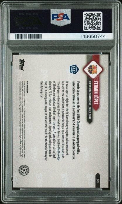 2023/24 Topps 2023-24 TOPPS NOW UCL Fermin Lopez 49, Collections, Autocollants
