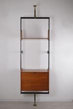 Boekenkast - Hout, Metaal, Messing