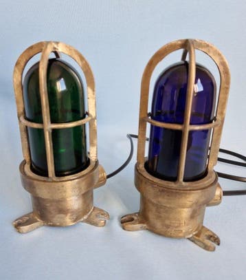 IR- Industria Rotterdam Ships lamp (2) - korflamp - Glas,