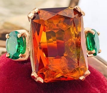 Zonder minimumprijs - Ring - 9 kt. Roségoud, Zilver Quartz -, Nieuw