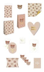 Inpakset XXL baby - geboorte  - little Bear (VOORDEELSET), Divers, Papier cadeau, Ophalen of Verzenden